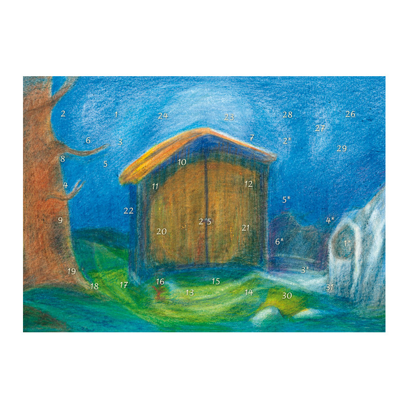 Adventskalender met huisje in het bos - Stein