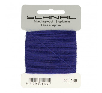 Scanfil mending wool blue 139