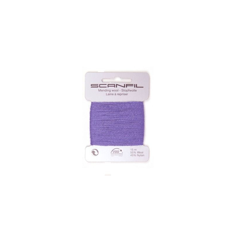 Scanfil mending wool purple 075