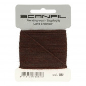 Scanfil mending wool dark brown 081