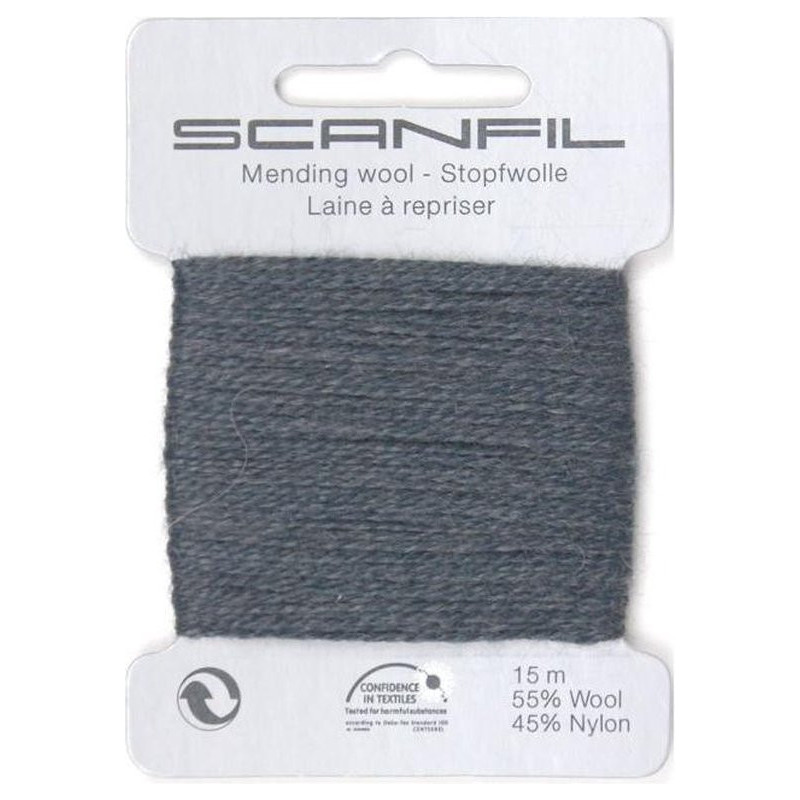Scanfil mending wool dark grey 54