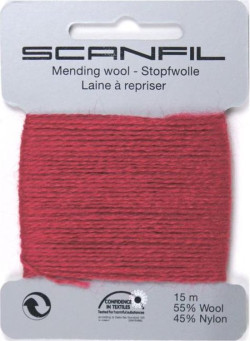 Scanfil mending wool bordeaux 057