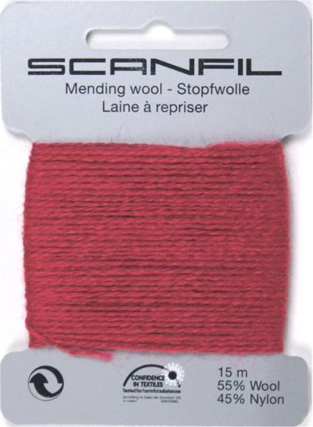 Scanfil mending wool bordeaux 057