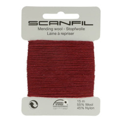 Scanfil mending wool bordeaux 057