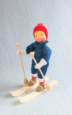 Olle op de skies  (atelier Pippilotta)