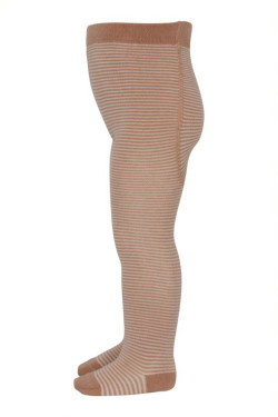 MP Denmark cotton vigge tights tawny brown striped (4098)