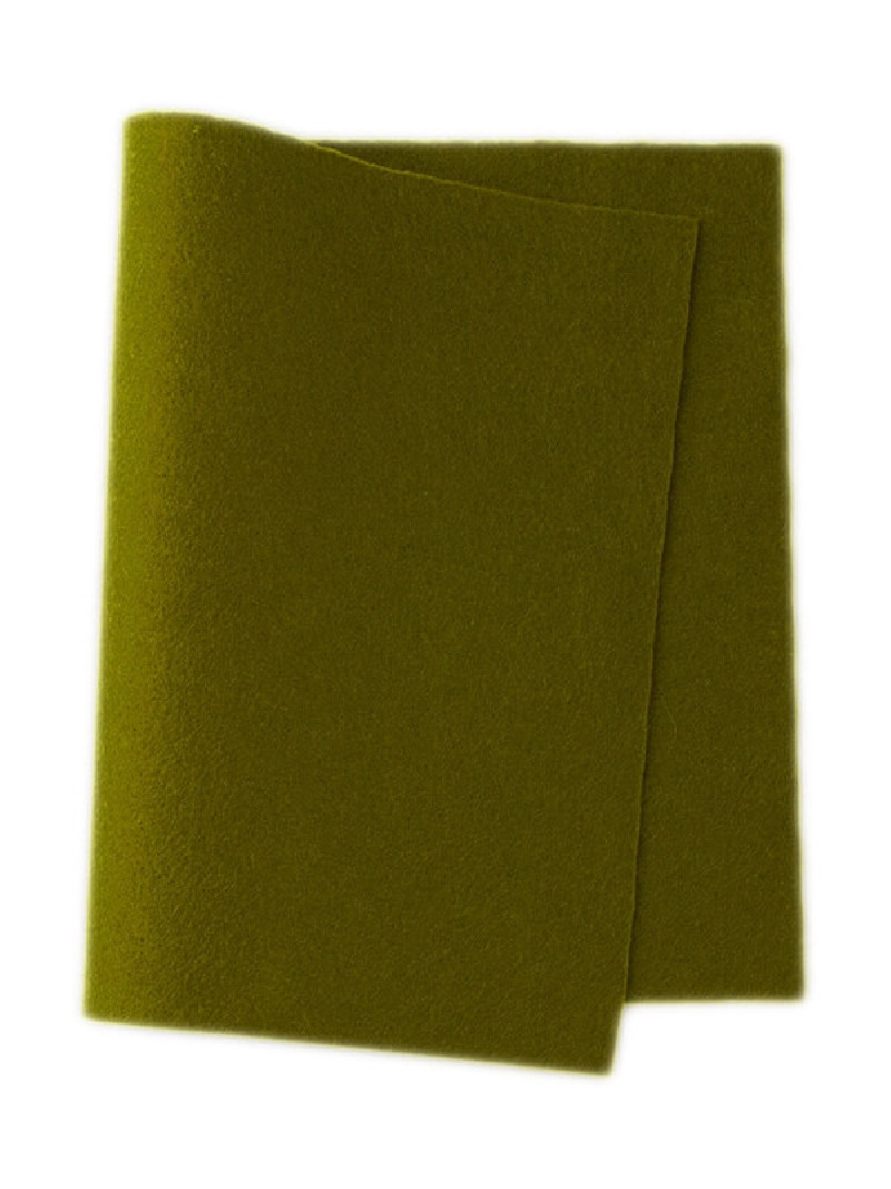 De Wite Engel true felt woolfelt leaf green