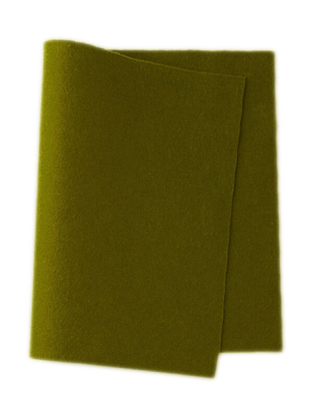 De Wite Engel true felt woolfelt leaf green