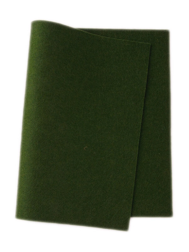 De Wite Engel true felt woolfelt dark leaf green