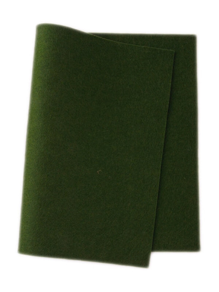 De Wite Engel true felt woolfelt dark leaf green