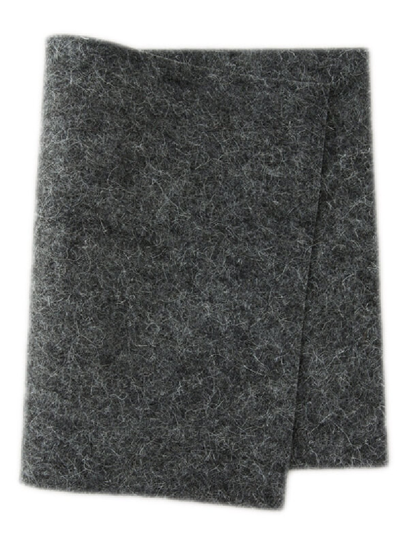 De Wite Engel true felt bio felt woolfelt light grey