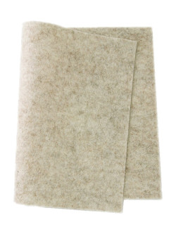 De Wite Engel true felt bio felt woolfelt light grey