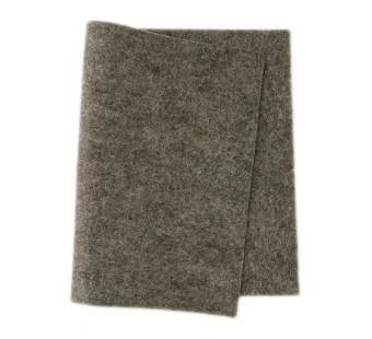 De Witte Engel true felt bio felt woolfelt dark beige