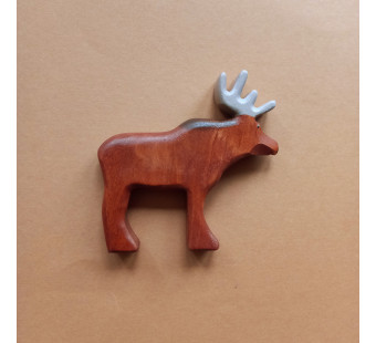 Forest melody  Wooden moose