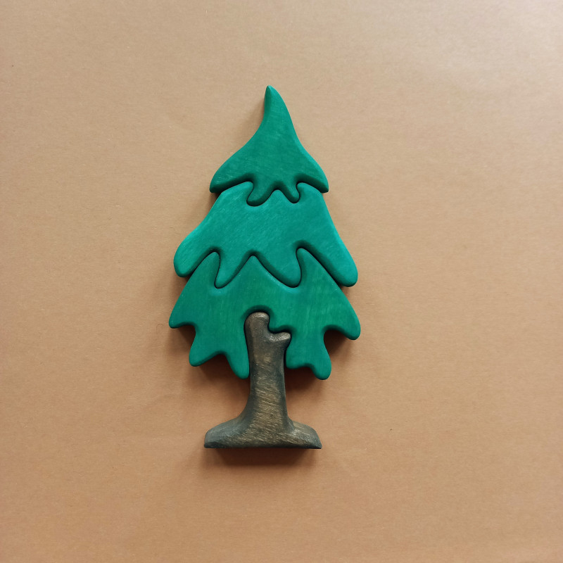 Wooden fir tree