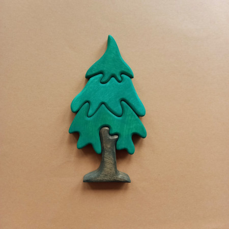 Wooden fir tree