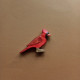 Forest melody  Wooden cardinal bird