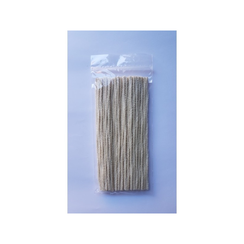 pipe cleaners made of unbleached cotton 17cm  50st