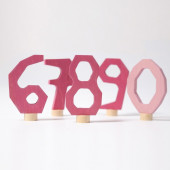Grimms decorative numbers set 6-0 pink (4402)