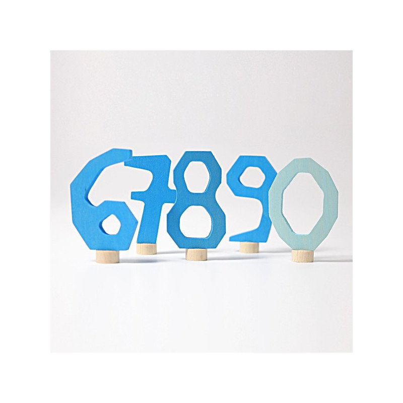 Grimms decorative numbers set 6-0 pink (4402)