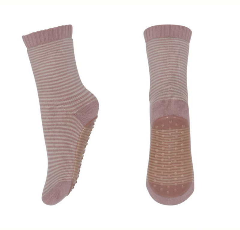 MP Denmark cotton antislip socks grey/rose