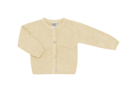 Puri organics cardigan popcorn cotton/linen Anis flower