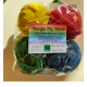 Filges set of 4 skeins of organic plantdyed wool yellow green red blue