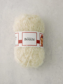 De Witte Engel mohair boucle natural