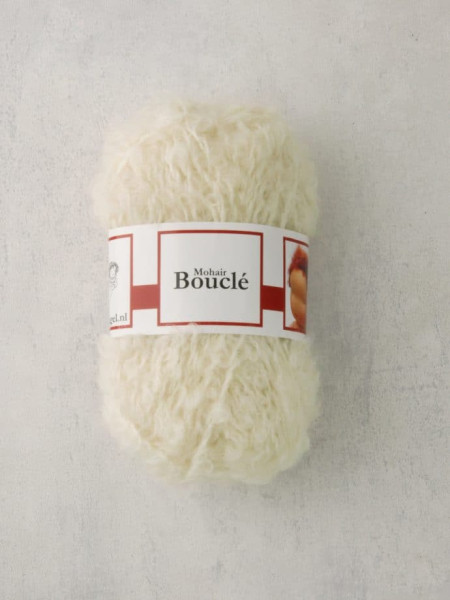 De Witte Engel mohair boucle naturel