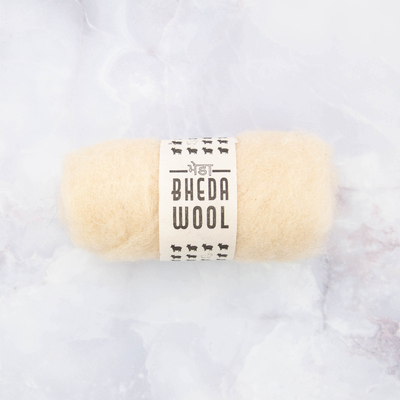 De Witte Engel Bhedawol Beige 25gr