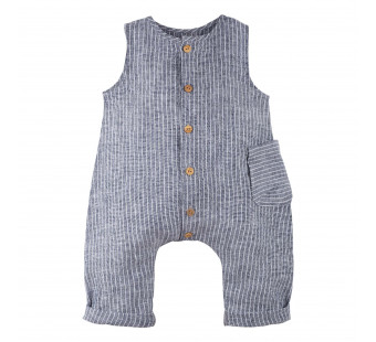 Pure Pure linen playsuit navy striped