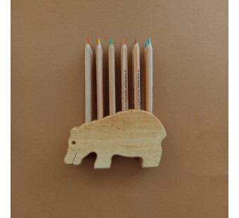 Drei Blatter pencil holder hippo