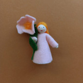 Seasonal doll sweet briar with flowers in her hand