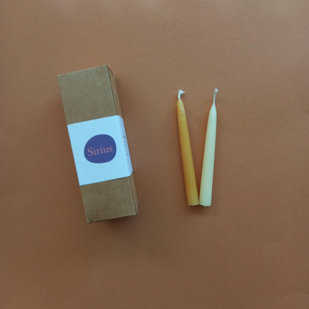 Sirius beewax candles white 12 pieces