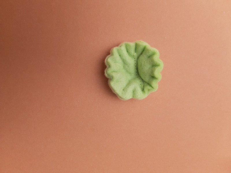 Vilten poppetje quilt wit