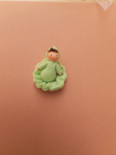 Vilten poppetje quilt wit