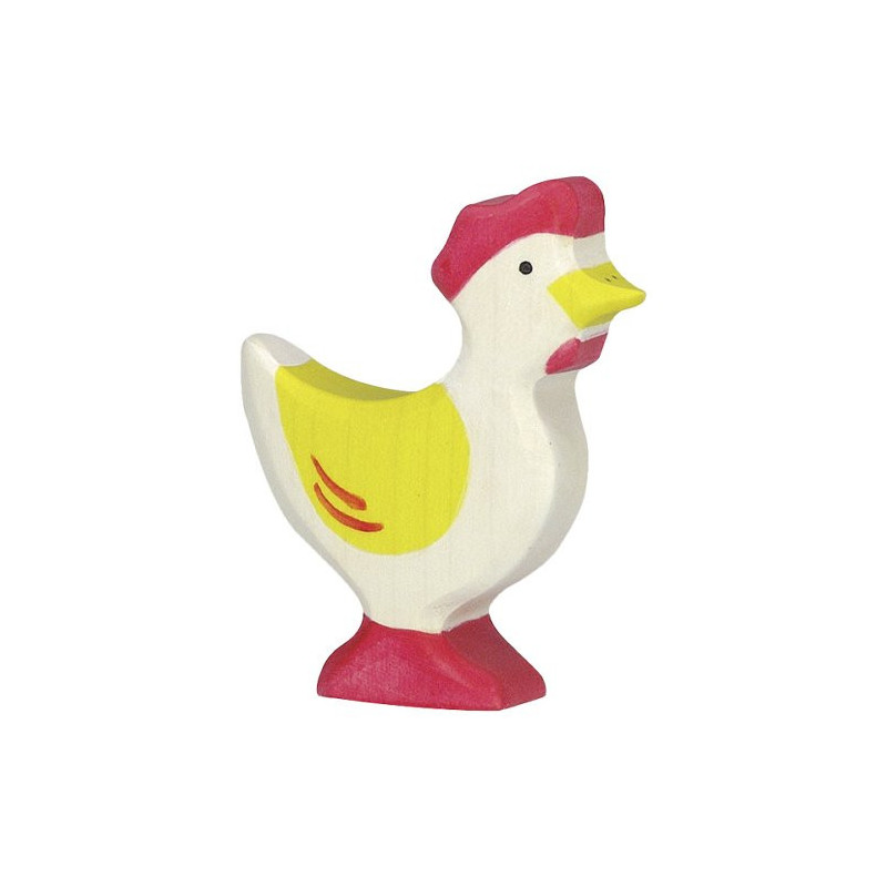 Holztiger hen pecking