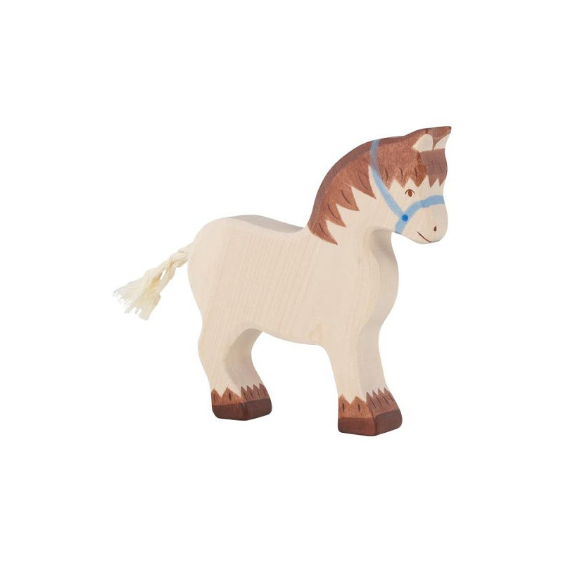 Holztiger horse walking dark brown