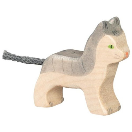 Holztiger kat zittend