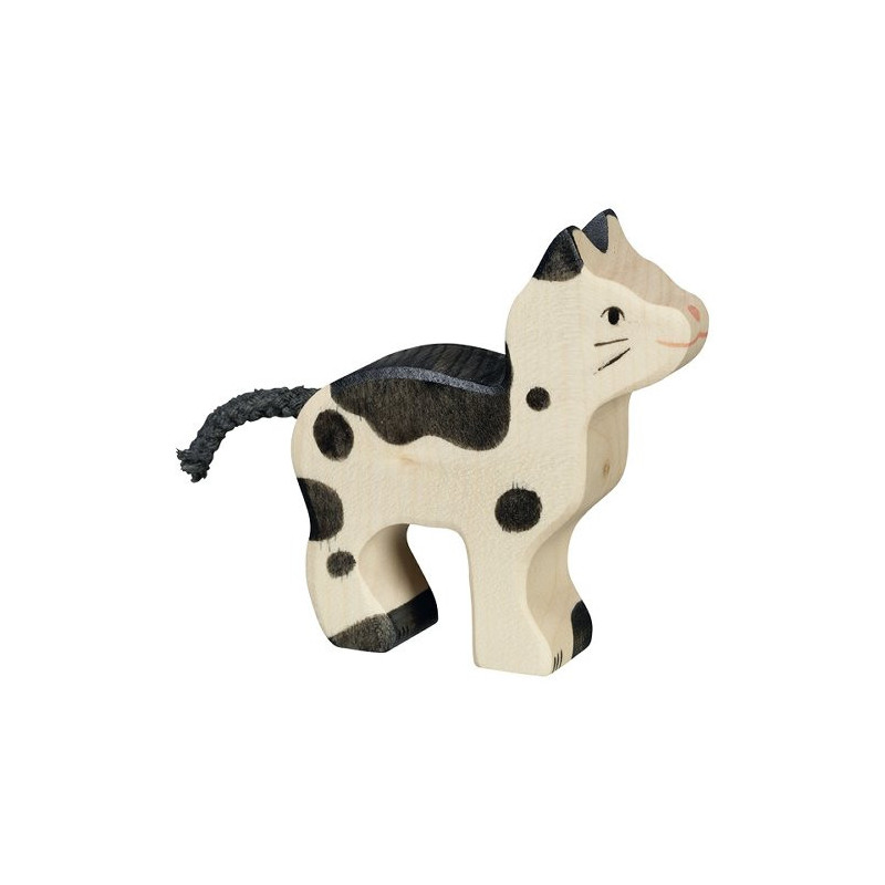 Holztiger kat zittend