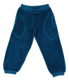 Duns terry long pants ink blue
