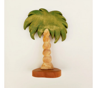 Predan houten palmboom  ongeveer 25 cm hoog
