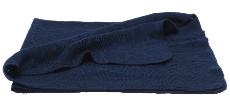 Reiff merino wool silk blanket Sissi Navy