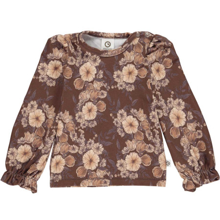 Muesli katoenen longsleeve hydrangeas