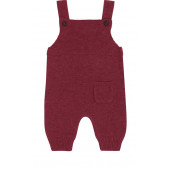 Puri organics playsuit with pocket madder brown 80% cotton 20% wool