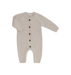 Puri organics popcorn jumpsuit oyster  80% cotton 20% wool