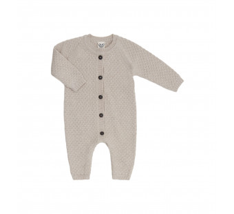 Puri organics popcorn jumpsuit oyster  80% cotton 20% wool