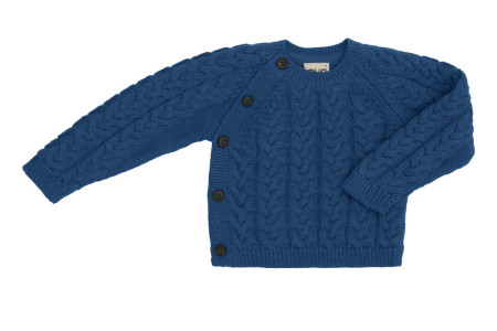 Puri organics cardigan peach 80% cotton 20% wool