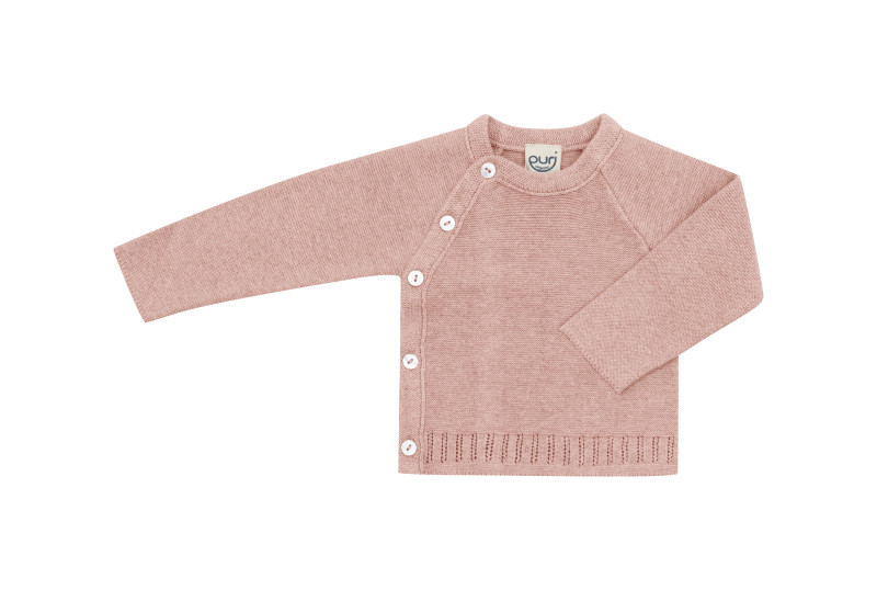 Puri organics cardigan dusty coral 80% cotton and 20% silk