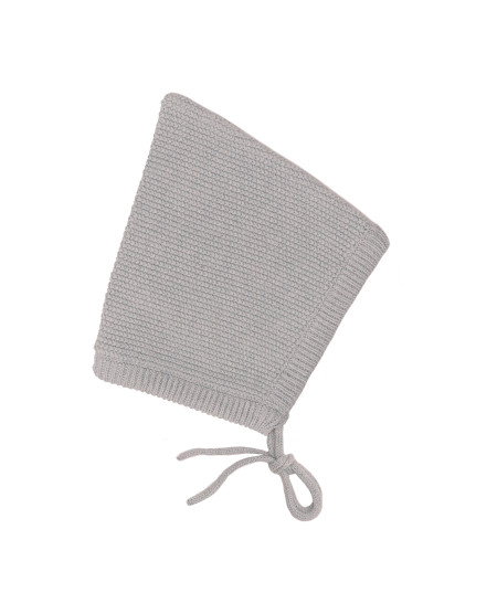 Puri organics retro mutsje dusty blue 80% katoen 20% zijde